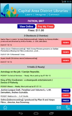 Capital Area District Library android App screenshot 1